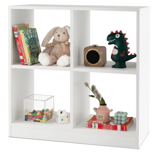 Tangkula 4-Cube Bookcase, Freestanding Open Bookshelf for Living Room Kids Room